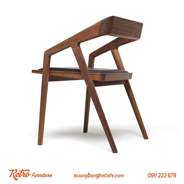 Ghế gỗ cafe lưng dựa C07 - mẫu bàn ghế gỗ cafe đặc biệt ấn tượng