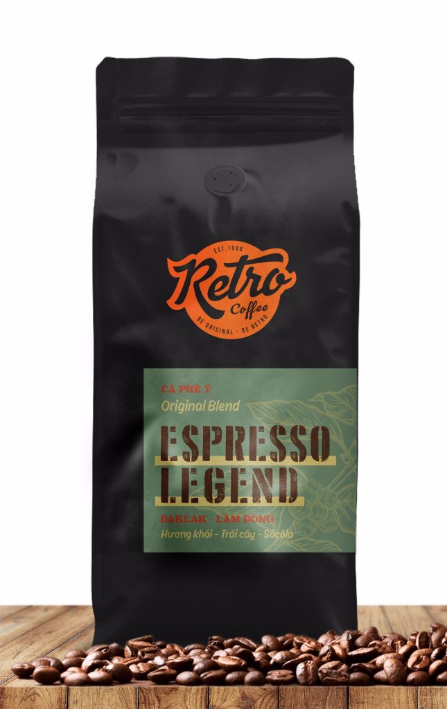 Cafe hạt rang xay Espresso Legend