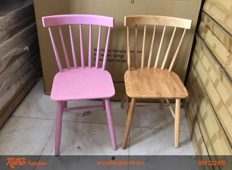 Ghế gỗ Pinnstol có màu sắc phong phú
